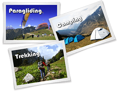Paragliding, Camping & Trekking Activities