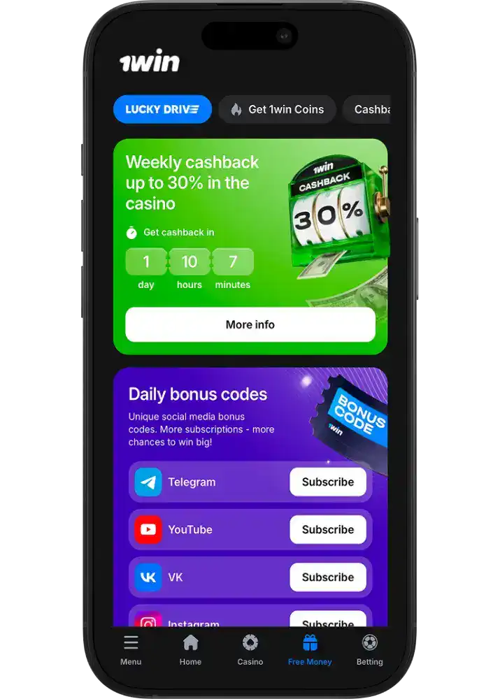 1win Welcome Bonus for gamblers from India